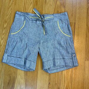 Shorts Linen Blend Chino Gray Silver Belted Development Erica Davies (6)
